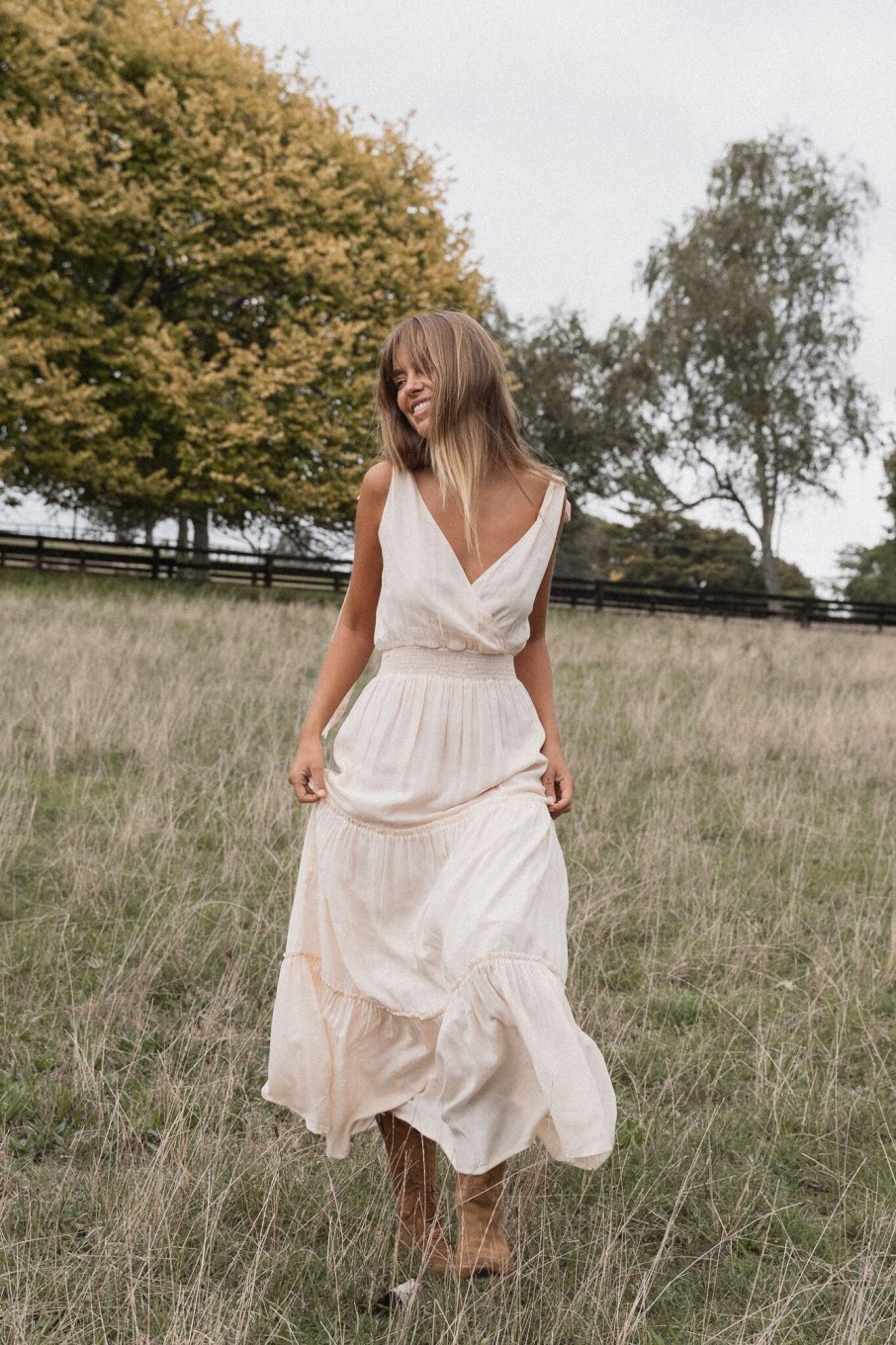 Women Hazel & Folk Isabella Gown | Isabella Gown|Rosewater