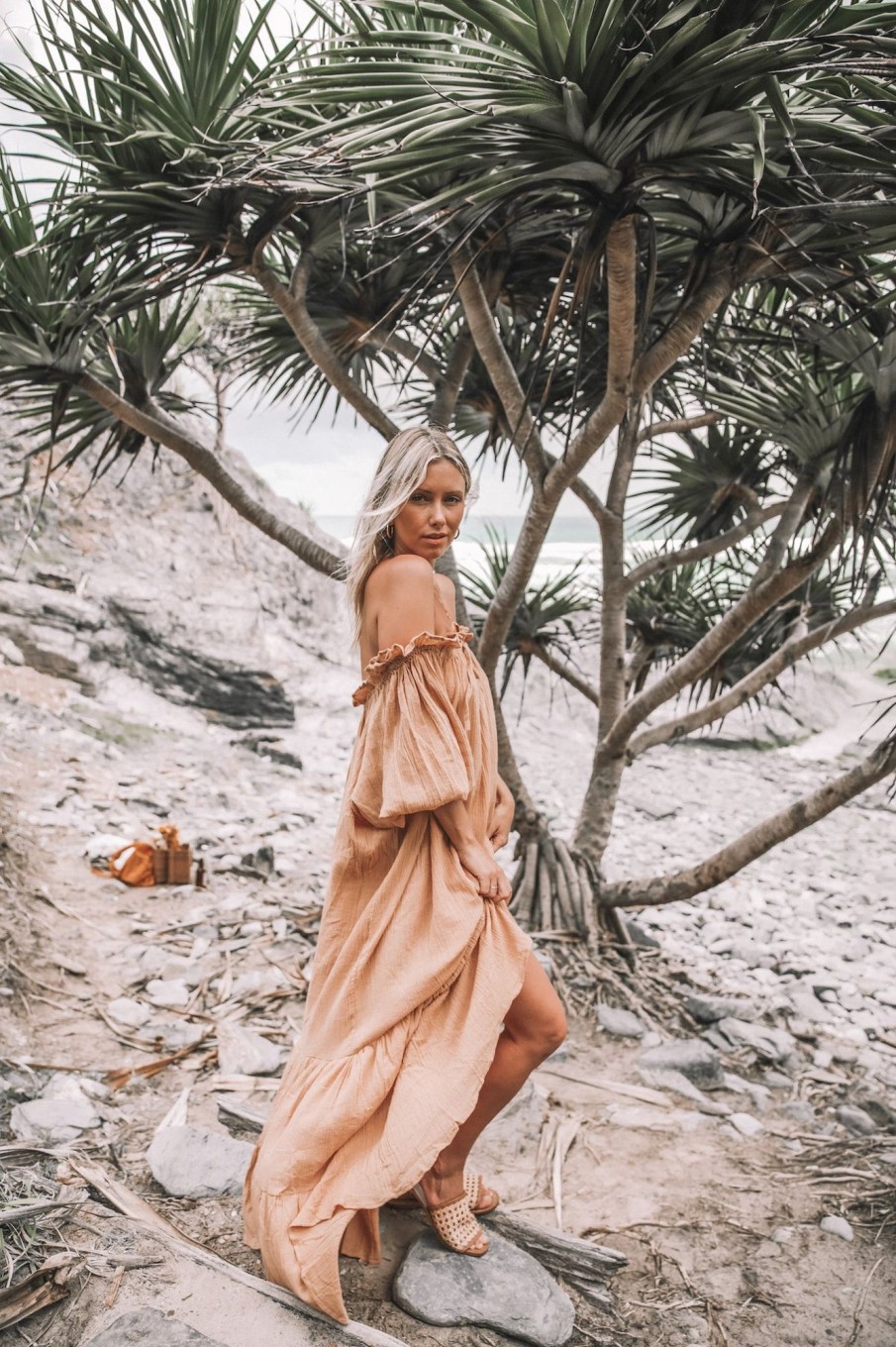 Women Hazel & Folk Emmaline Gown | Emmaline Gown|Toasted Peach