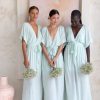 Women Hazel & Folk Bridesmaid | Melody Maxi Dress|Aqua