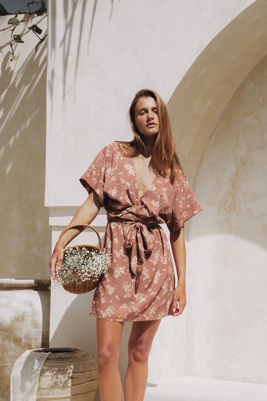 Women Hazel & Folk Dresses | Melody Mini Dress|Magnolia