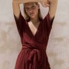 Women Hazel & Folk Dresses | Melody Maxi Dress|Espresso