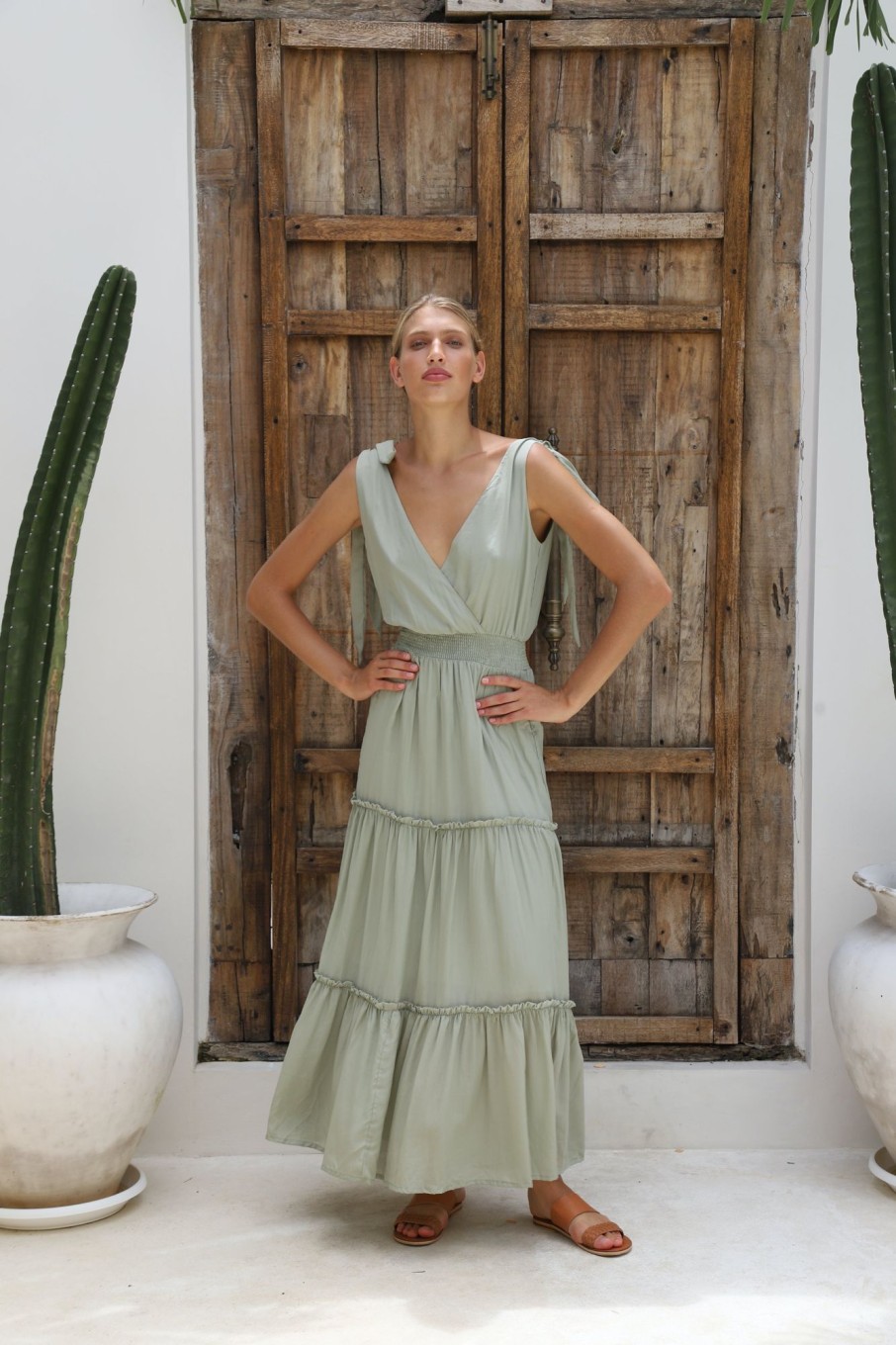 Women Hazel & Folk Dresses | Isabella Gown|Sage