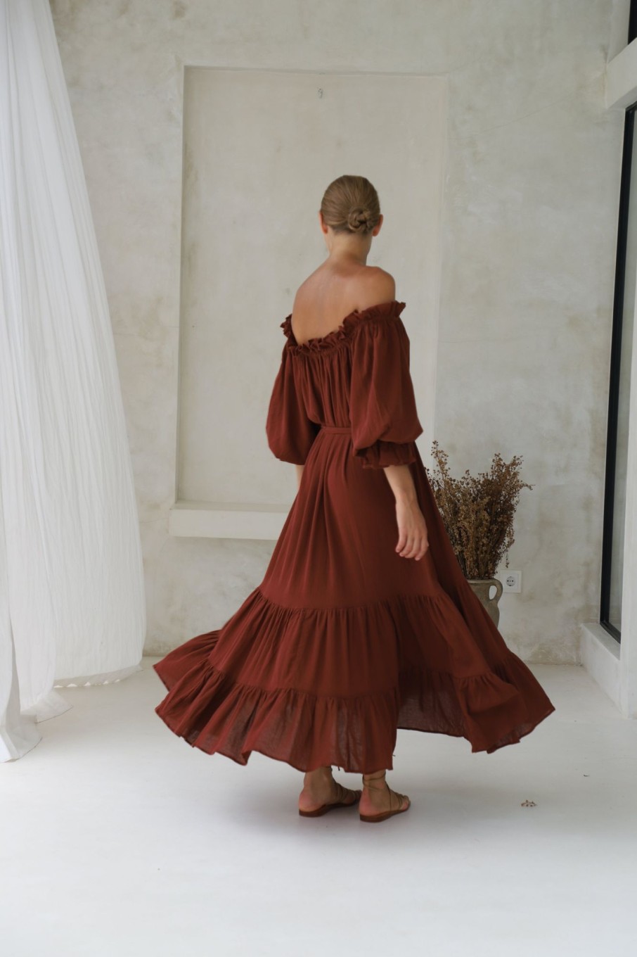 Women Hazel & Folk Dresses | Emmaline Gown|Espresso