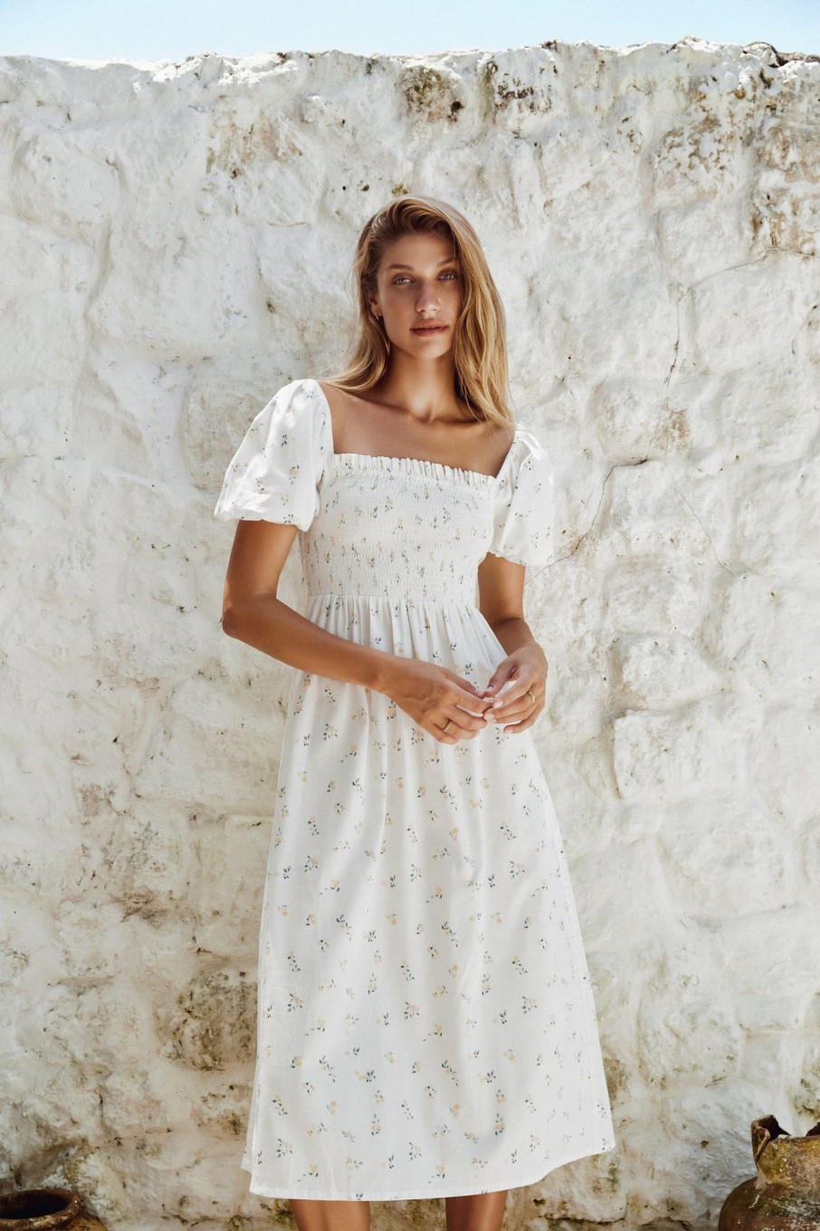 Women Hazel & Folk Dresses | Camille Midi|Day Lily