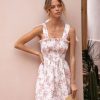 Women Hazel & Folk Dresses | Farrah Mini Dress|Meadow Blush