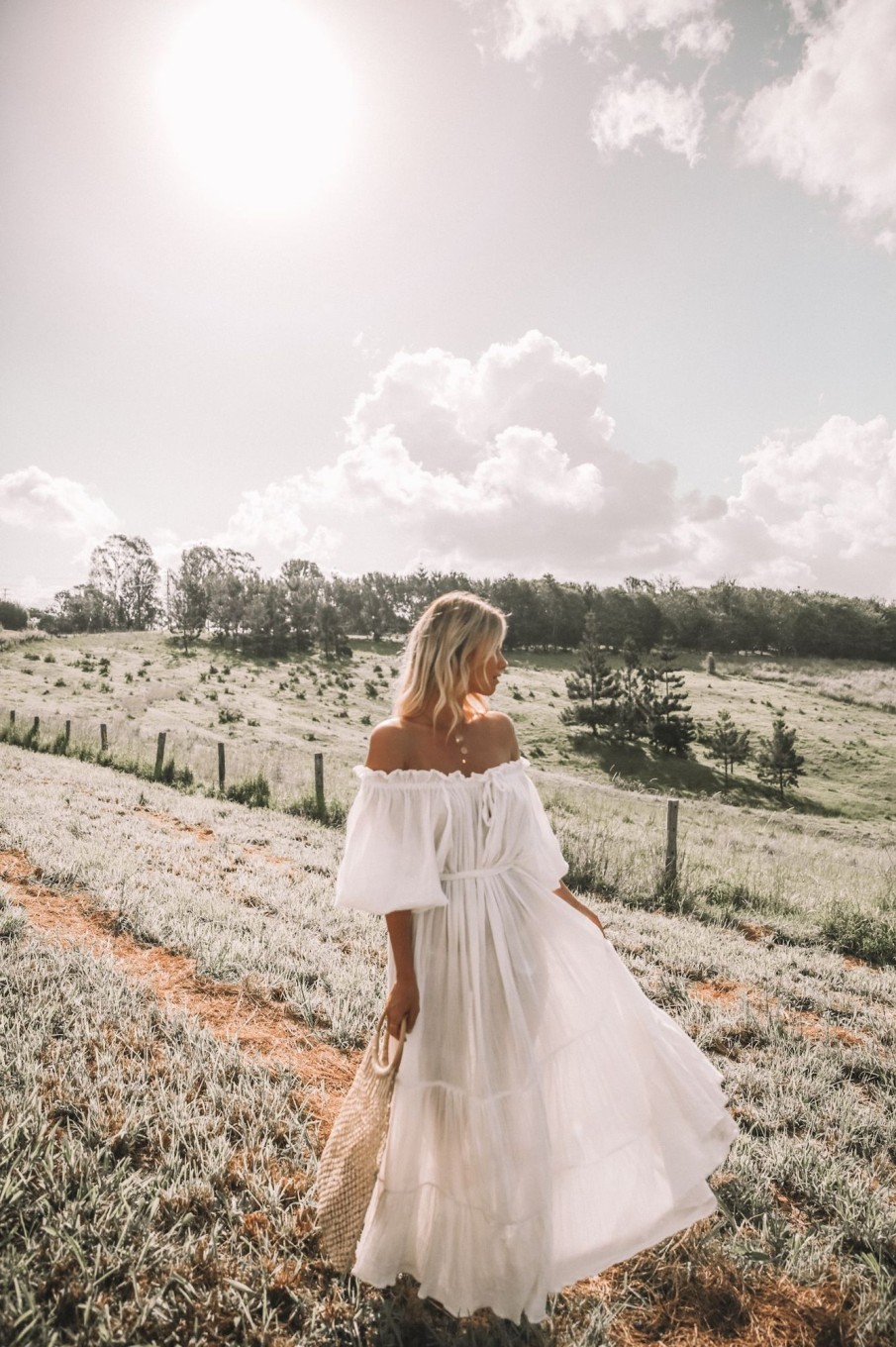 Women Hazel & Folk Bridal | Emmaline Gown|White