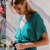 Women Hazel & Folk Dresses | Melody Maxi Dress|Emerald