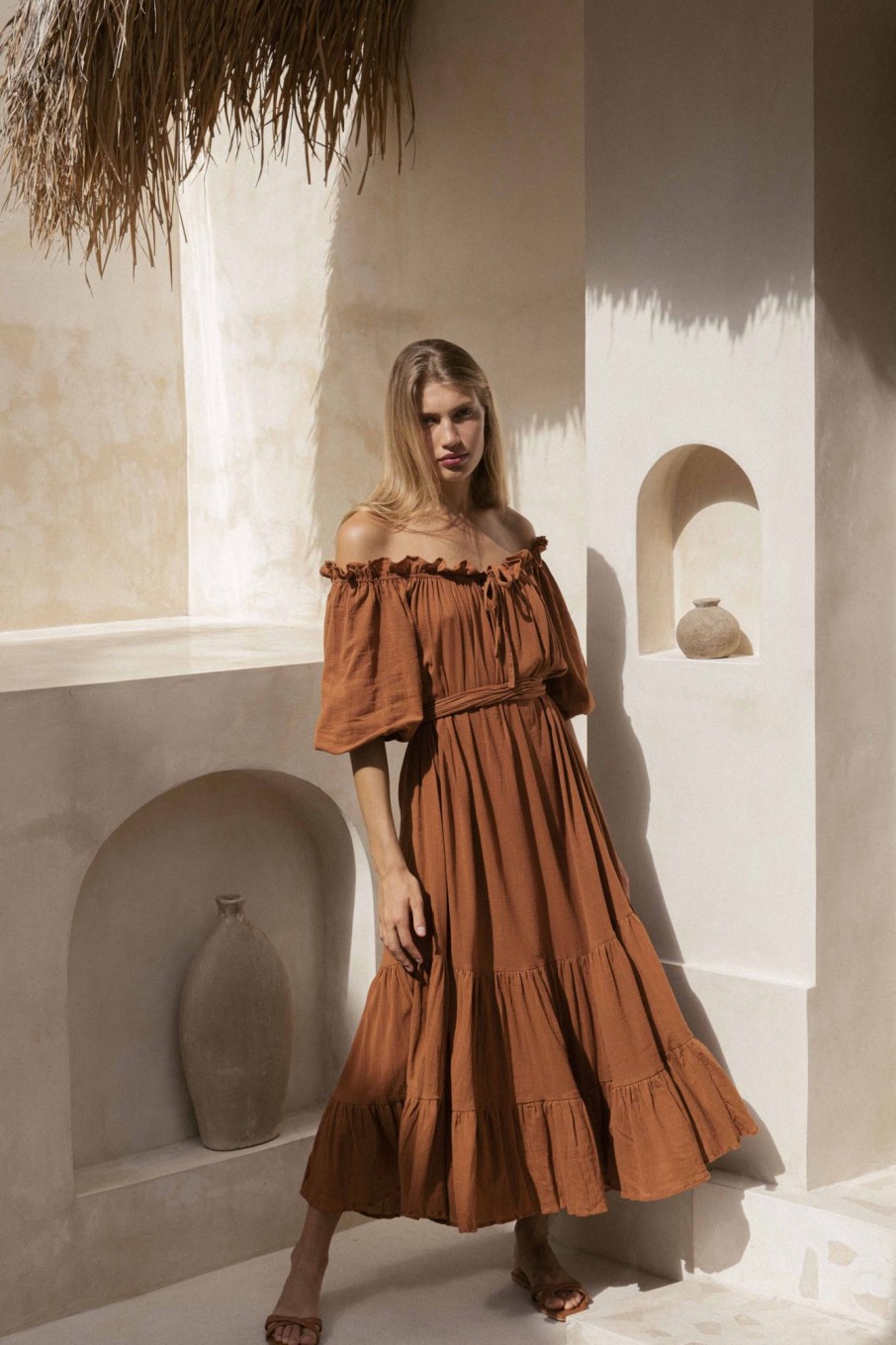 Women Hazel & Folk Gowns | Emmaline Gown|Cinnamon