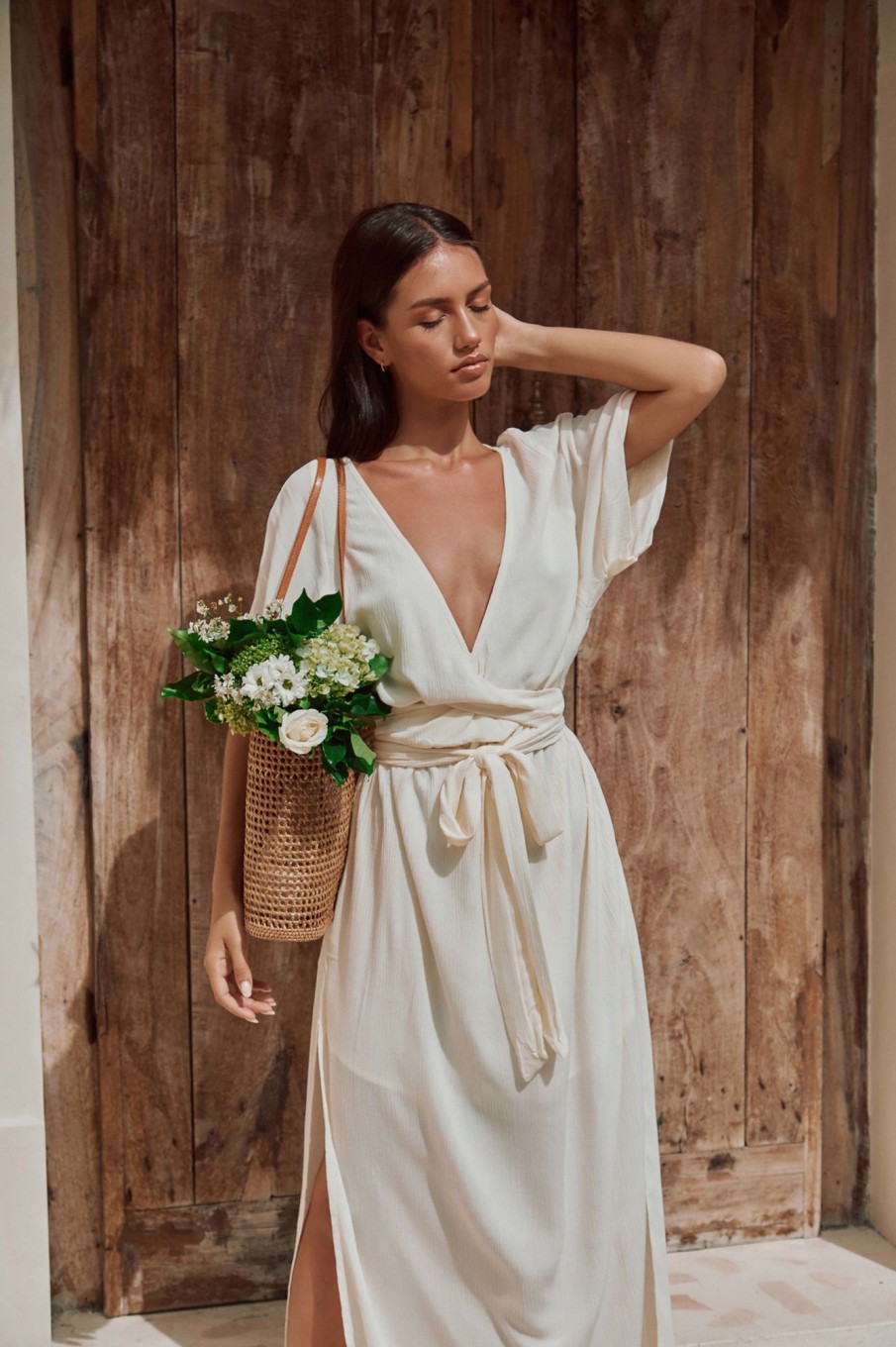 Women Hazel & Folk Bridal | Melody Maxi Dress|Buttercream