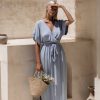 Women Hazel & Folk Bridesmaid | Melody Maxi Dress|Powder Blue