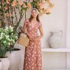 Women Hazel & Folk Dresses | Alexa Maxi Wrap Dress|Magnolia