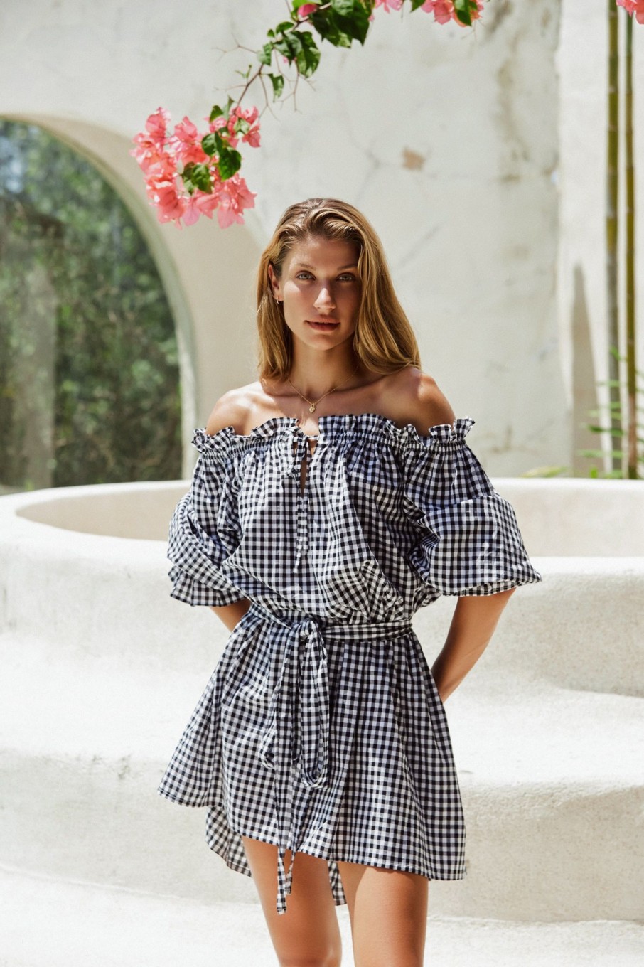 Women Hazel & Folk Emmaline Gown | Emmaline Tunic|Black Gingham