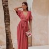 Women Hazel & Folk Dresses | Melody Maxi Dress|Bordeaux