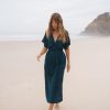 Women Hazel & Folk Bridesmaid | Melody Maxi Dress|Teal