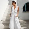 Women Hazel & Folk Dresses | Byron Maxi Dress|White