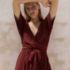 Women Hazel & Folk Bridesmaid | Melody Maxi Dress|Espresso