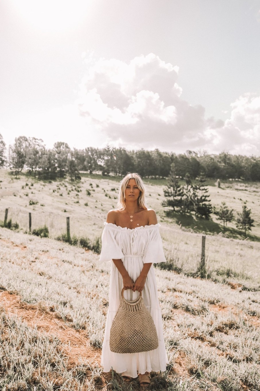 Women Hazel & Folk Emmaline Gown | Emmaline Gown|White