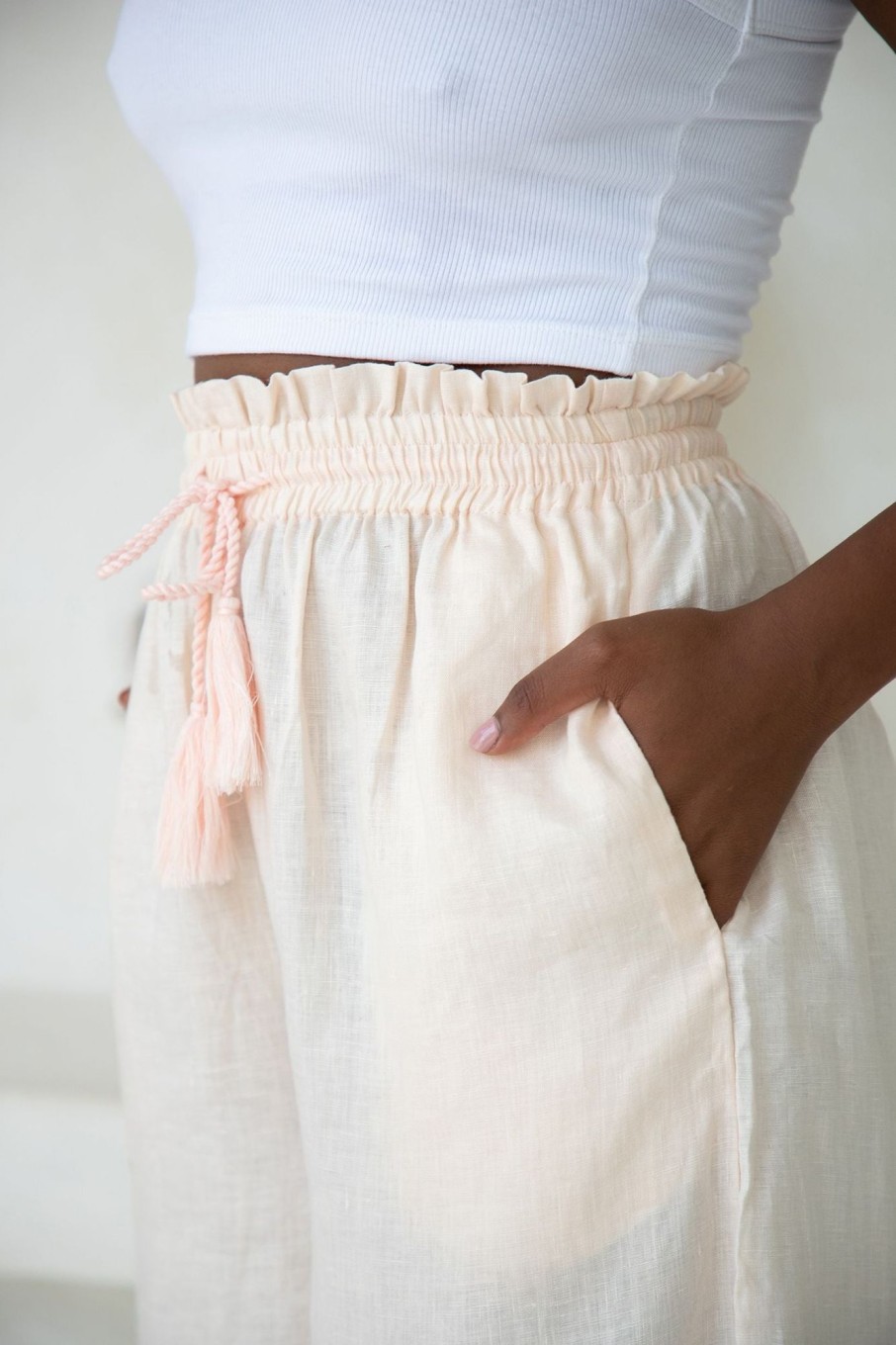 Women Hazel & Folk Bottoms | Gwyneth Pant|Rosewater