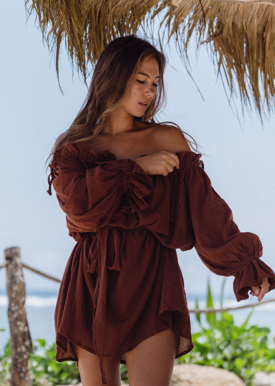 Women Hazel & Folk Dresses | Emmaline Tunic|Espresso