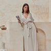 Women Hazel & Folk Bridesmaid | Melody Maxi Dress|Smokey Taupe