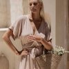 Women Hazel & Folk Bridesmaid | Melody Maxi Dress|Chai