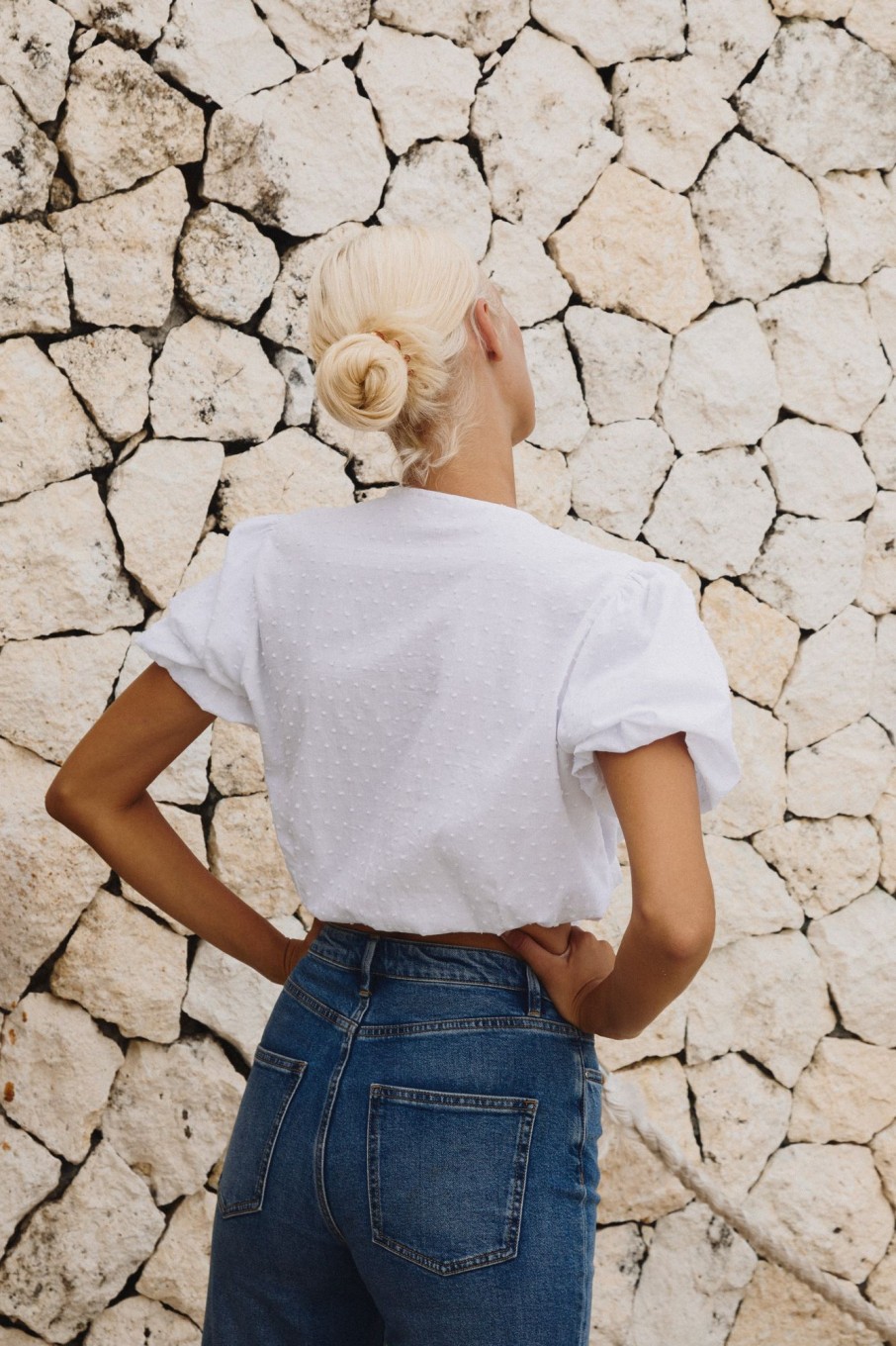 Women Hazel & Folk Tops | Anya Top|White