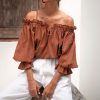 Women Hazel & Folk Emmaline Gown | Emmaline Blouse|Cinnamon