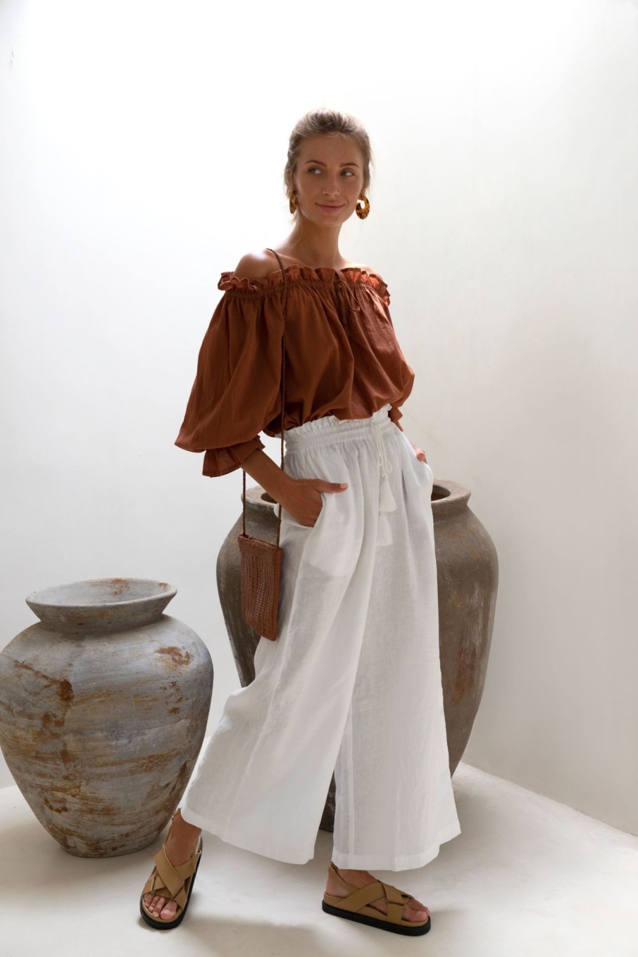 Women Hazel & Folk Emmaline Gown | Emmaline Blouse|Cinnamon