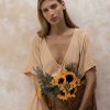 Women Hazel & Folk Dresses | Melody Maxi Dress|Golden Wheat