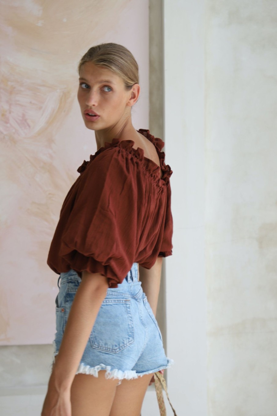 Women Hazel & Folk Emmaline Gown | Emmaline Blouse|Espresso