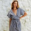 Women Hazel & Folk Dresses | Melody Mini Dress|Black Gingham