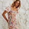 Women Hazel & Folk Dresses | Brigitte Mini|Soiree Floral