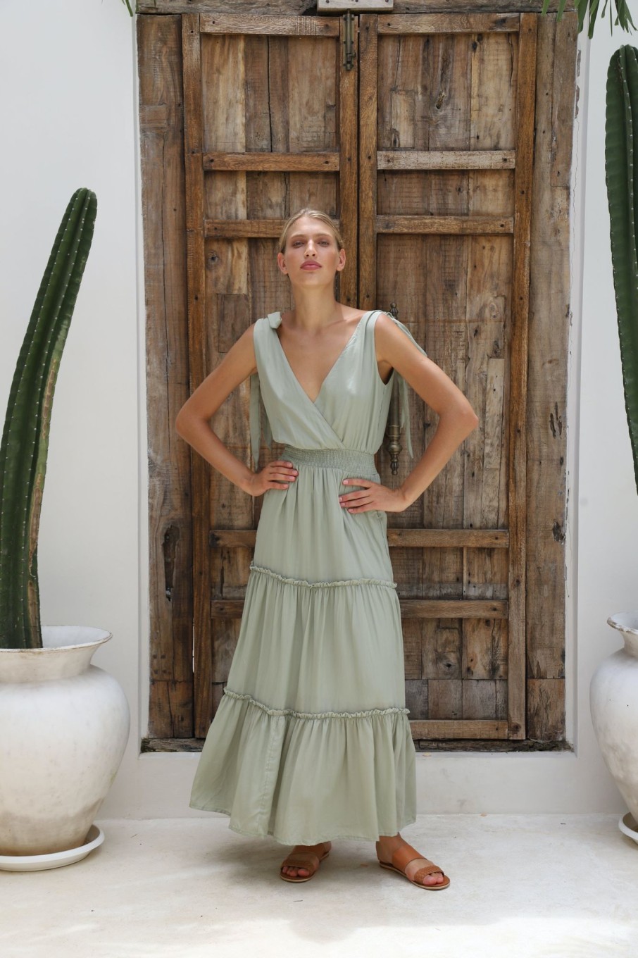 Women Hazel & Folk Gowns | Isabella Gown|Sage